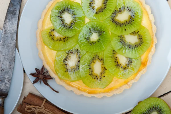 Kiwi pite torta és fűszerek Stock Fotó