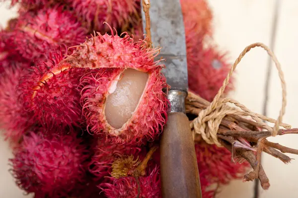 Frutta fresca di rambutan — Foto Stock