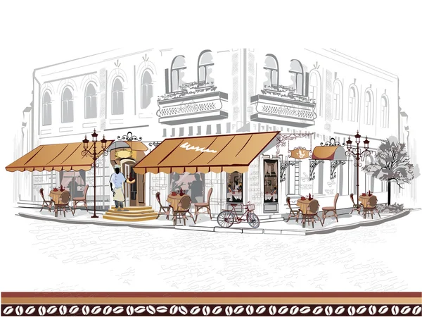 İnsanlar eski şehrin sokakları dizi