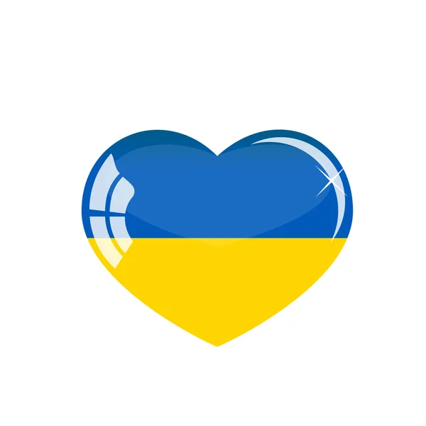 Coeur de l'Ukraine AMOUR — Image vectorielle