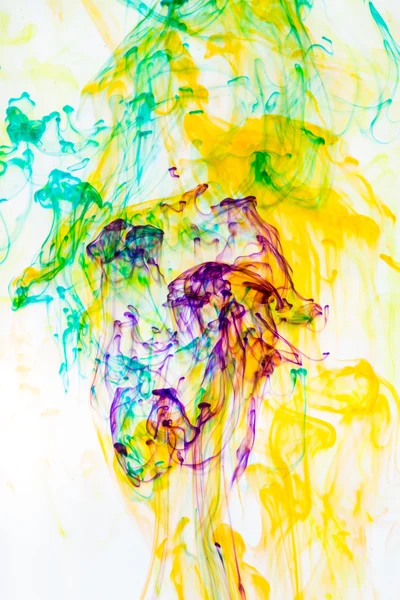 Acrylic colors and ink in water. Abstract background. — Stock Photo, Image