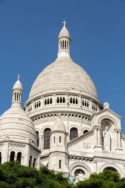 Bazilika Sacre Coeur na Montmartru, Paříž — Stock fotografie