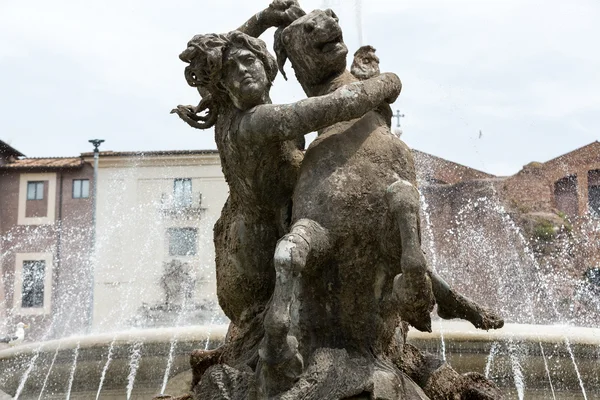 The Fountain of the Naiads on Piazza della Repubblica in Rome. Italy — Stock Photo, Image