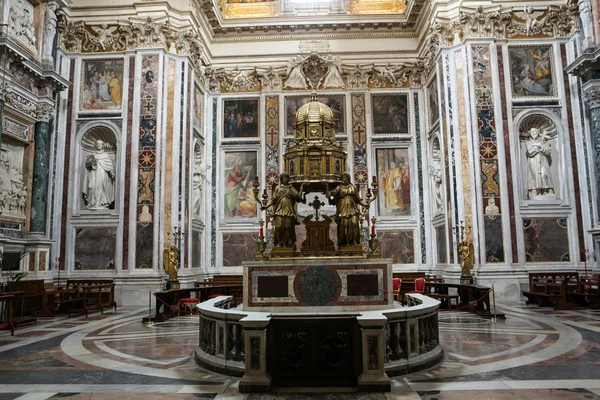 Intérieur de la basilique Santa Maria Maggiore. Rome — Photo