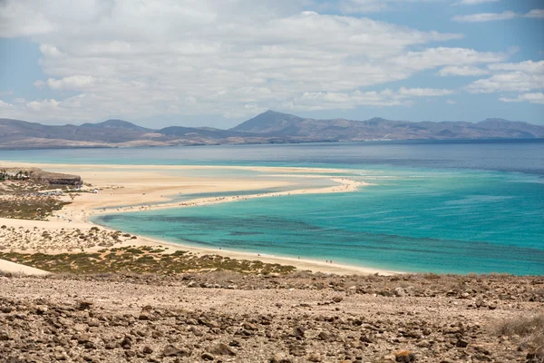 Spiaggia Playa de Sotavento, Isole Canarie Fuerteventura — Foto Stock