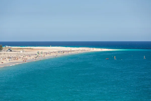 Beach Morro Jable, Kanári-szigetek, Fuerteventura, — Stock Fotó