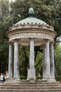  Tapınak Diana içinde Bahçe, Villa Borghese. Roma, İtalya