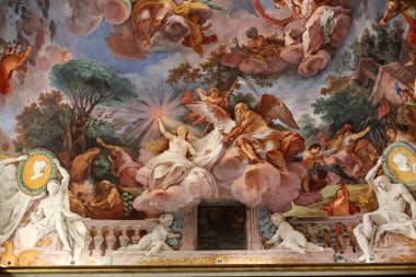 sanat resim tavan, villa borghese, Roma'nın merkezi hall