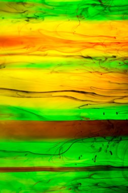 Akrilik renkler ve mürekkep su. arka plan.