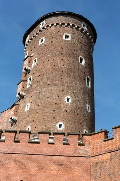 Sandomierska věž hradu Wawel v Krakow, Polsko — Stock fotografie