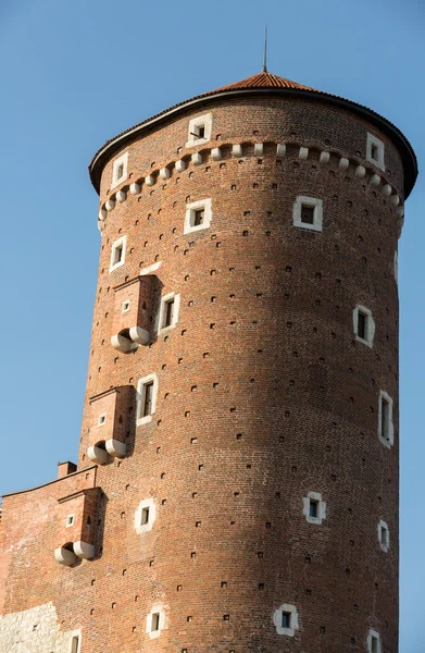 ポーランド、クラクフのヴァヴェル城で Sandomierska タワー — ストック写真