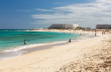Corralejo kumsalda Fuerteventura, Kanarya Adaları