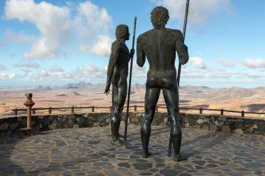 Yarın Velosa Pointview - muhteşem manzara adanın kuzey-Merkez bölgesinin benzersiz manzarası. Fuerteventura, Kanarya Adaları, İspanya