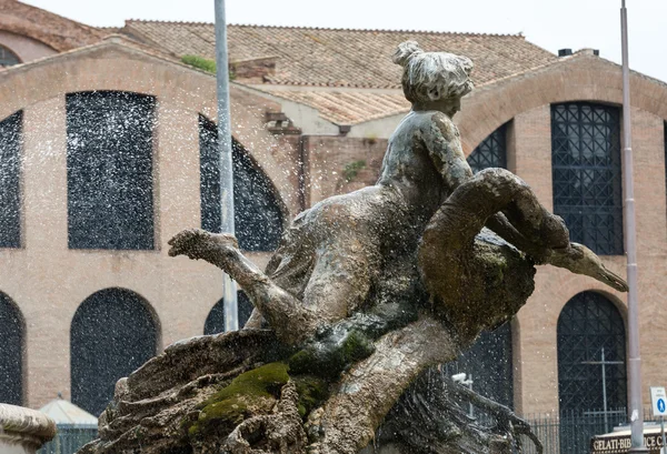 The Fountain of the Naiads on Piazza della Repubblica in Rome. Italy — Stock Photo, Image