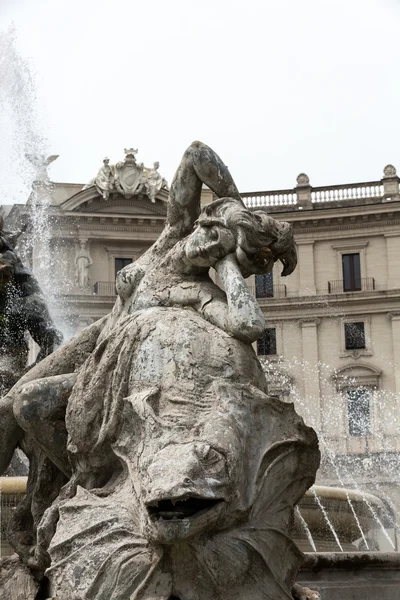 The Fountain of the Naiads on Piazza della Repubblica in Rome. Italy Royalty Free Stock Photos