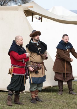  Unidentified participants of Rekawka - Polish tradition, celebrated in Krakow  clipart