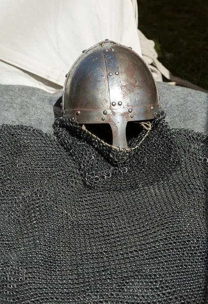 Κρακοβία - ιππότης στρατόπεδο κατά τη διάρκεια το παραδοσιακό Μεσαιωνικό Φεστιβάλ — Φωτογραφία Αρχείου