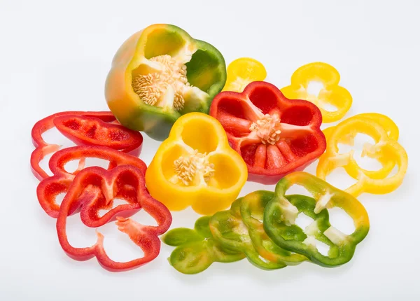 Sweet pepper isolated on white background — Stock Photo, Image