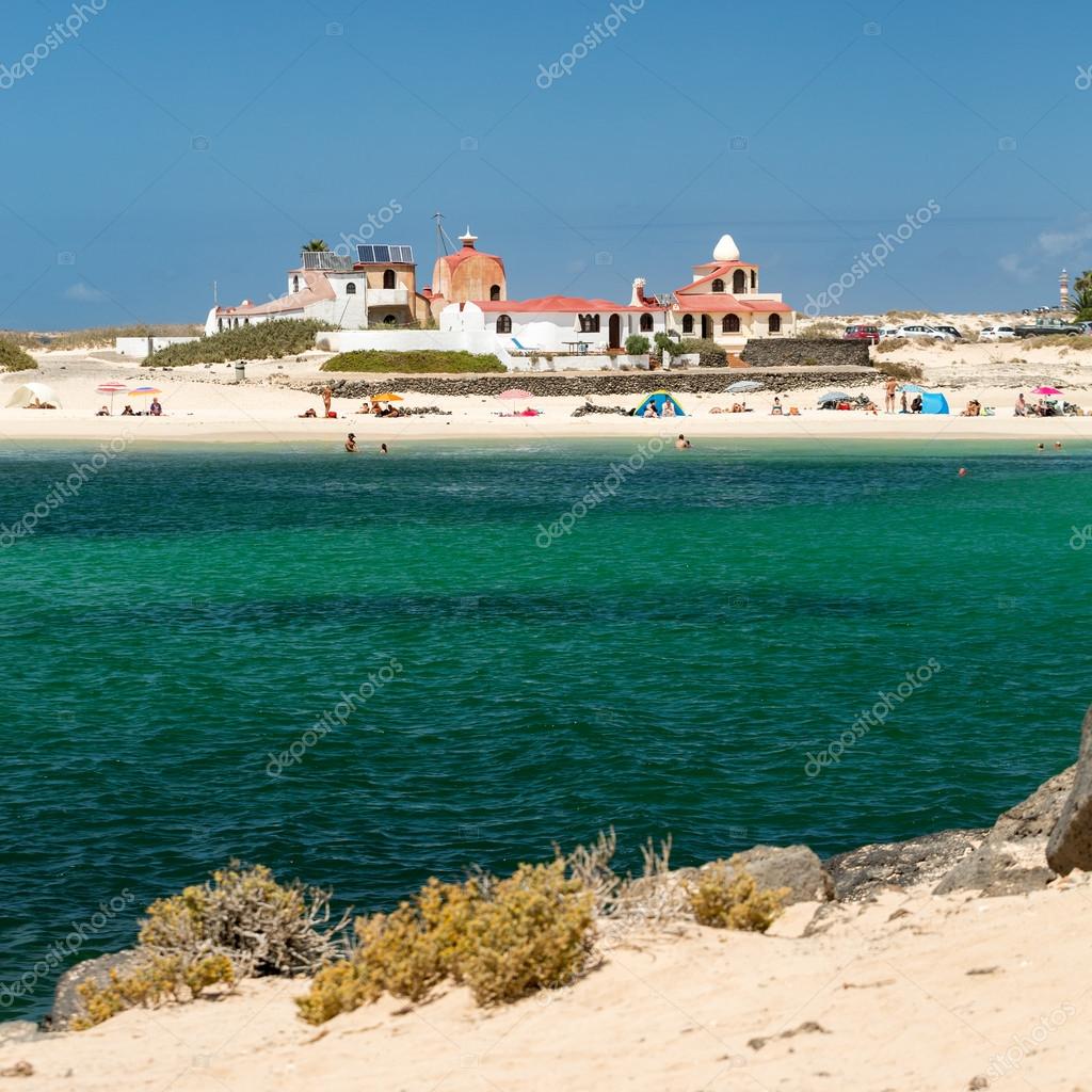 Del Spiaggia Castillo Di El Cotillo Fuerteventura Isola
