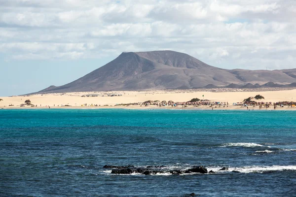 Playa de Corralejo en Fuerteventura, Islas Canarias. España —  Fotos de Stock