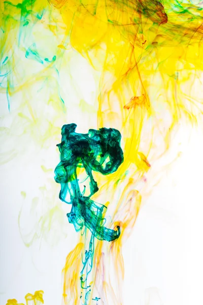 Acrylic colors and ink in water. Abstract background. — Stock Photo, Image