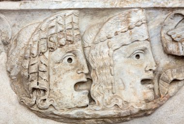 Roma'da Diocletian hamamları antik kısma. İtalya
