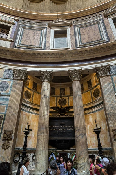Пантеон в Риме, Италия . — стоковое фото