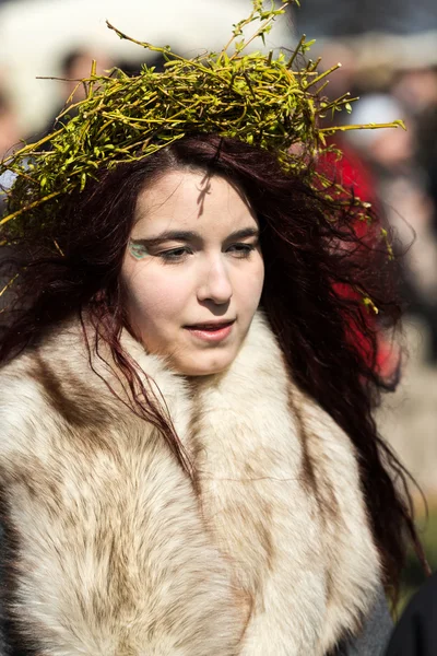 Unidentified participants of Rekawka - Polish tradition, celebrated in Krakow on Tuesday after Easter. Currently has the character of festival historical reconstruction — Stock Photo, Image