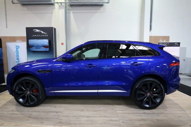  Jaguar F-Pace Moto Show Cracow Polonya 3rd edition nde sergilenmektedir. Katılımcı otomotiv sektörünün en ilginç yönleri mevcut
