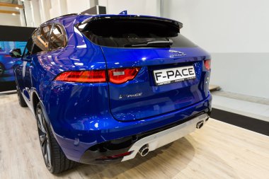  Jaguar F-Pace Moto Show Cracow Polonya 3rd edition nde sergilenmektedir. Katılımcı otomotiv sektörünün en ilginç yönleri mevcut