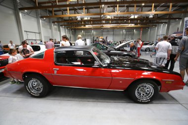 Moto Show Krakow 3rd edition, görüntülenen Pontiac Trans Am. Polonya. Katılımcı otomotiv sektörünün en ilginç yönleri mevcut