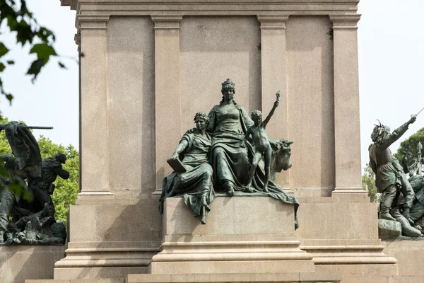 Garibaldi pomnik na wzgórze janiculum w Rzym, Włochy — Zdjęcie stockowe