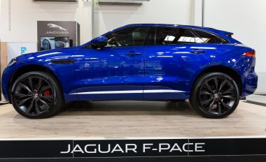 Jaguar F-Pace Moto Show Cracow Polonya 3rd edition nde sergilenmektedir. Katılımcı otomotiv sektörünün en ilginç yönleri mevcut