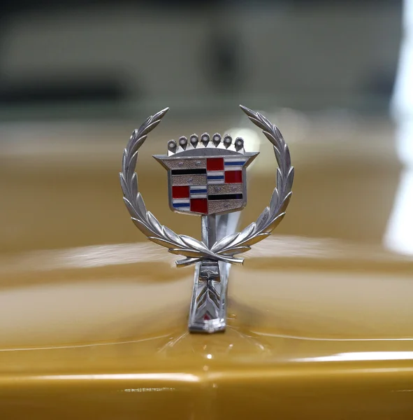 Lincoln Continental Mark VI metallinen logo — kuvapankkivalokuva