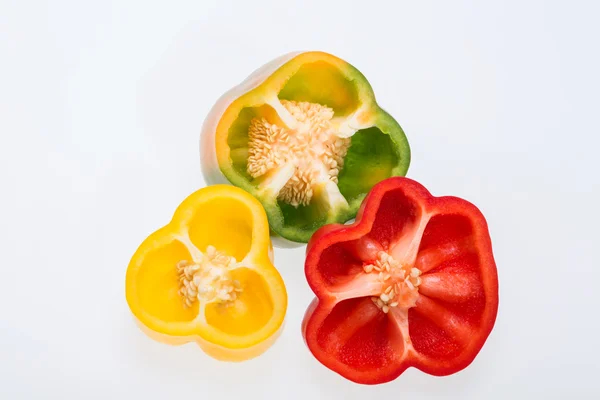 Sweet pepper isolated on white background — Stock Photo, Image