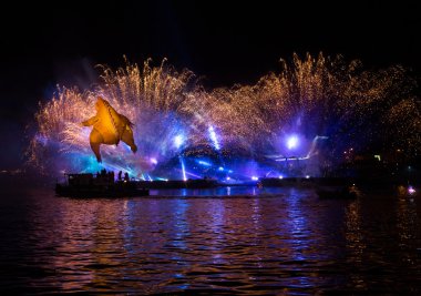 Yıllık büyük ejderhalar geçit Wawel adlı Vistula Nehri üzerinde yer alan havai fişek ile bağlı. Krakov, Polonya