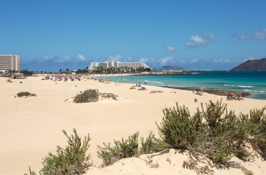 Corralejo kumsalda Fuerteventura, Kanarya Adaları