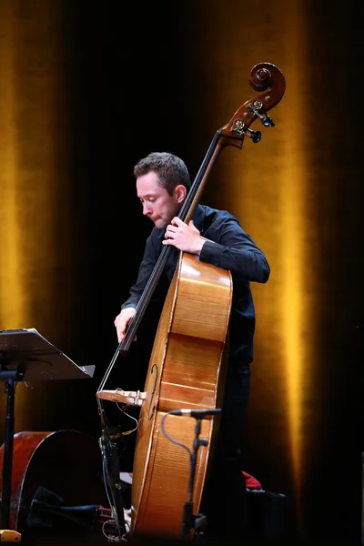 Adam Baldych violinista polacco che suona musica dal vivo al Summer Jazz Festival di Cracovia, Polonia — Foto Stock