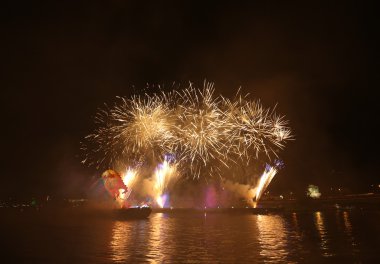 Yıllık büyük ejderhalar geçit Wawel adlı Vistula Nehri üzerinde yer alan havai fişek ile bağlı. Krakov, Polonya