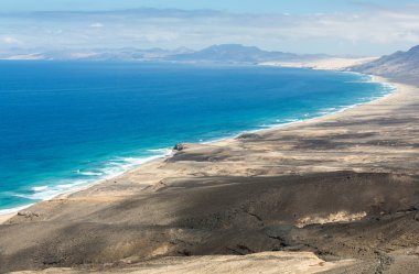 Plaj cofete, Jandia Yarımadası, Fuerteventura, Kanarya Adaları, İspanya görüntüleme