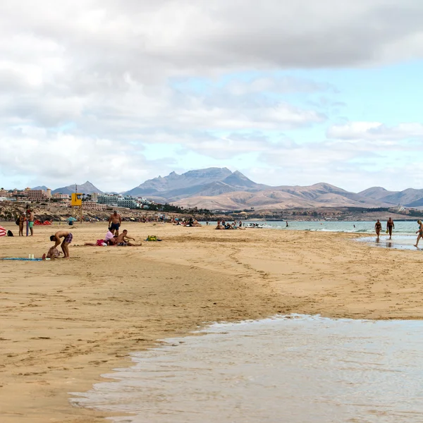 Cofete beach, Visa från Jandia halvön, Fuerteventura, Kanarieöarna, Spanien — Stockfoto