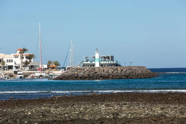 Marina em Caleta de Fuste, Fuerteventura, Canary Island, Espanha — Fotografia de Stock