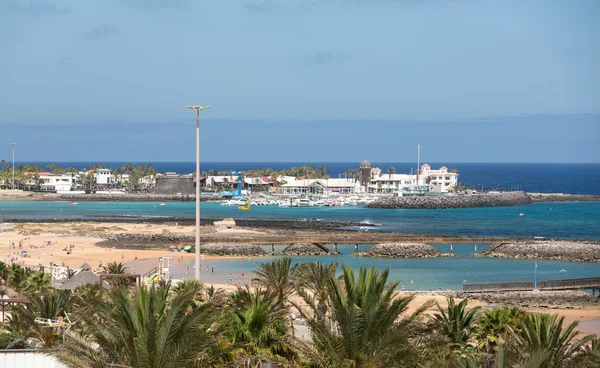 Марина в Калета-де-Фусте, Фуэртевентура, Канарские острова, Испания — стоковое фото