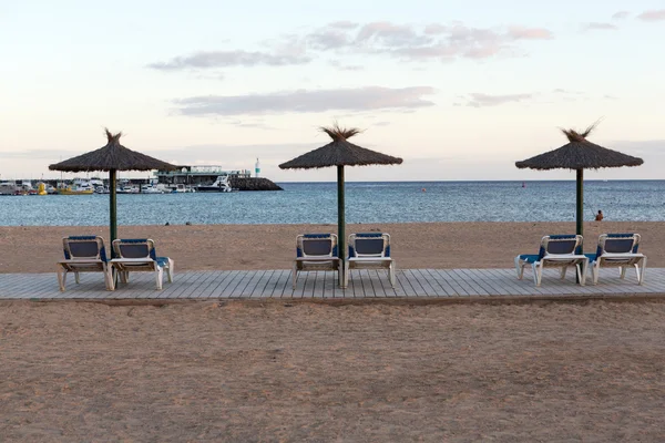 Strand in caleta de fuste, fuerteventura spanien — Stockfoto