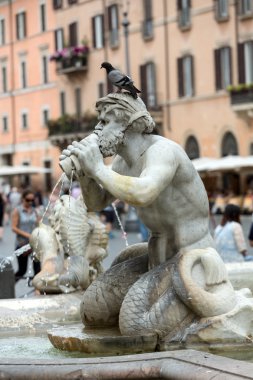Fontana del Moro (Moor Fountain) Piazza Navona 'da. Roma