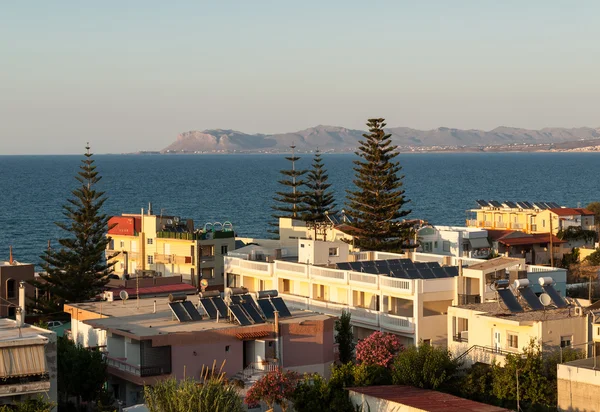 Tipik Yunan ev deniz kenarı, Yunan Adaları — Stok fotoğraf