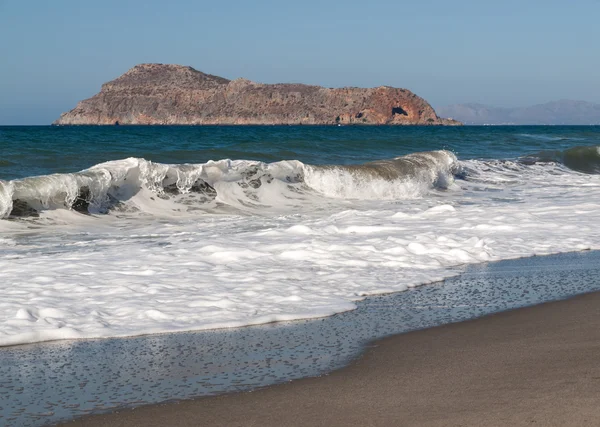 Paisaje de playa en la isla de Creta, Grecia — Foto de Stock
