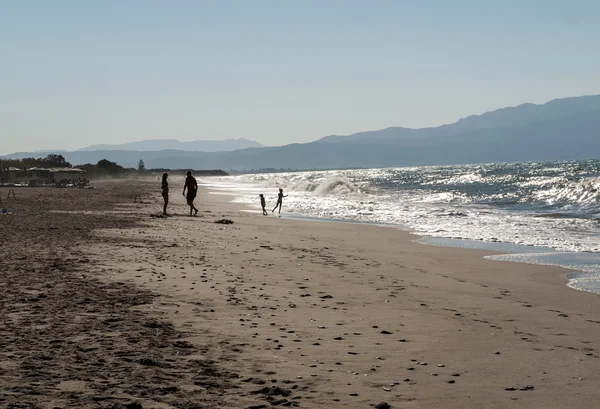 Paesaggio di spiaggia sull'isola di Creta — Foto Stock