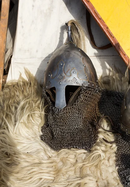 Cracovia - Campamento de caballeros durante el tradicional festival medieval —  Fotos de Stock