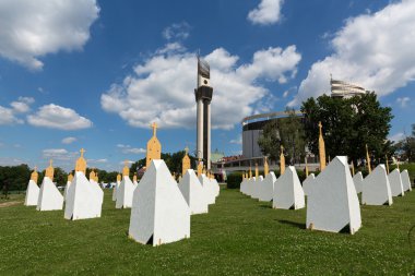 İlahi rahmet Lagiewniki kutsal, mutabakatı dilimleri. WYD katılımcılar için 50'den fazla ek confessionals itiraf etmek mümkün olacak. Cracow. Polonya